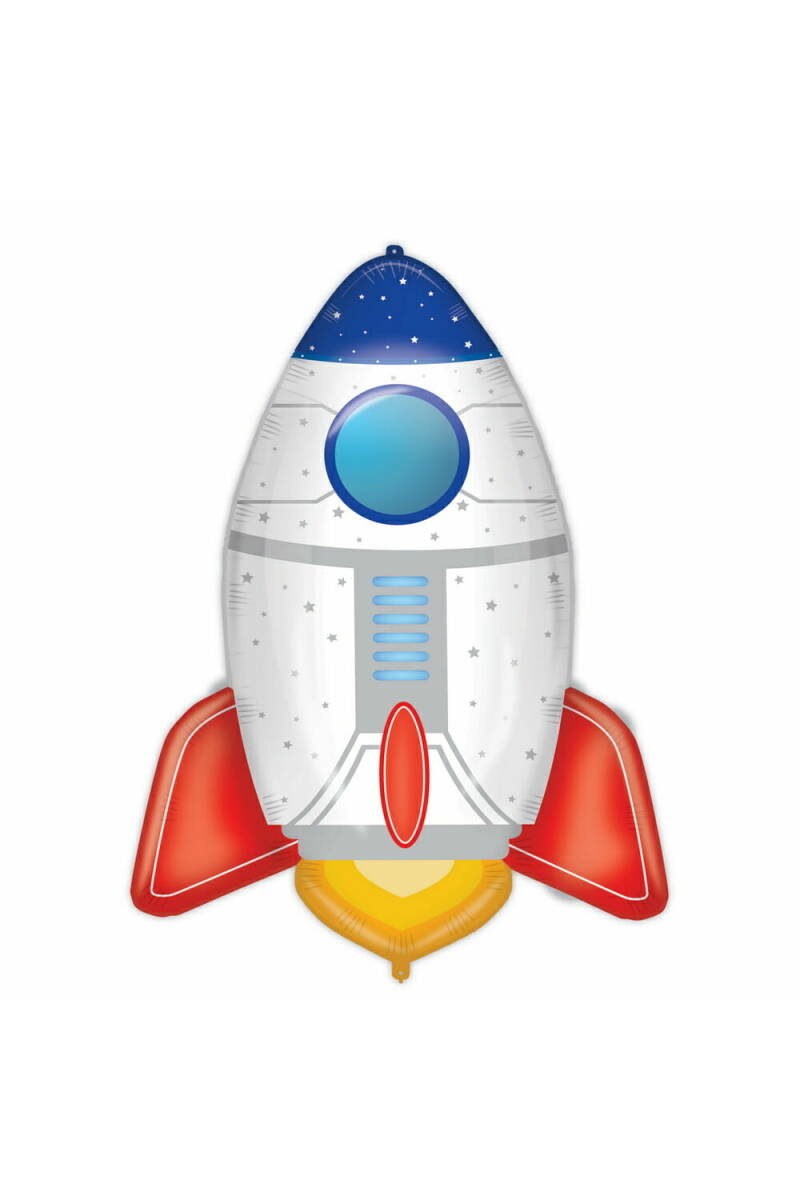 Rocket Space Foil Balloon 79cm - 1pk