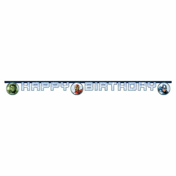 Avengers Infinity Stones FSC "Happy Birthday" Die-Cut Banner - 1pk