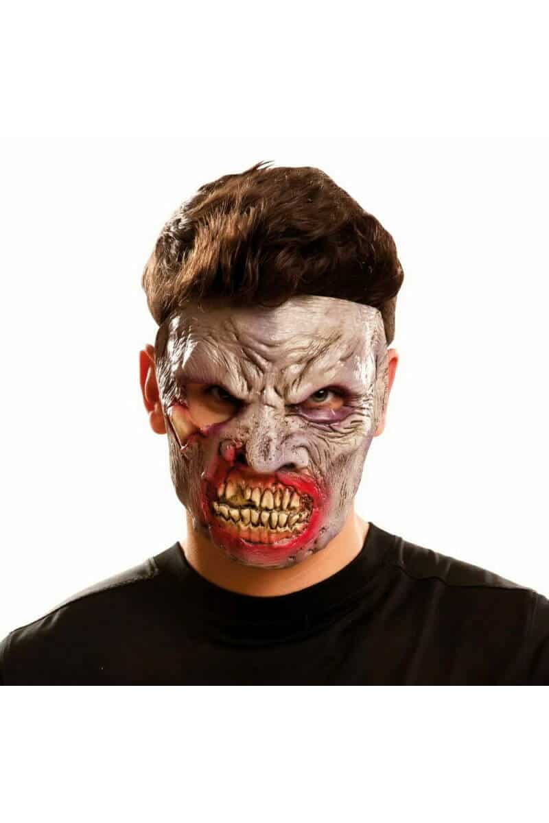 1/2 Zombie Latex Mask