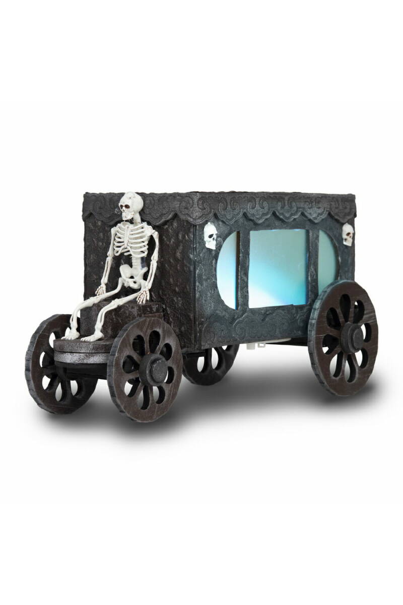 Funeral Carriage With Light & Sound -  18cm x 31cm x 18cm