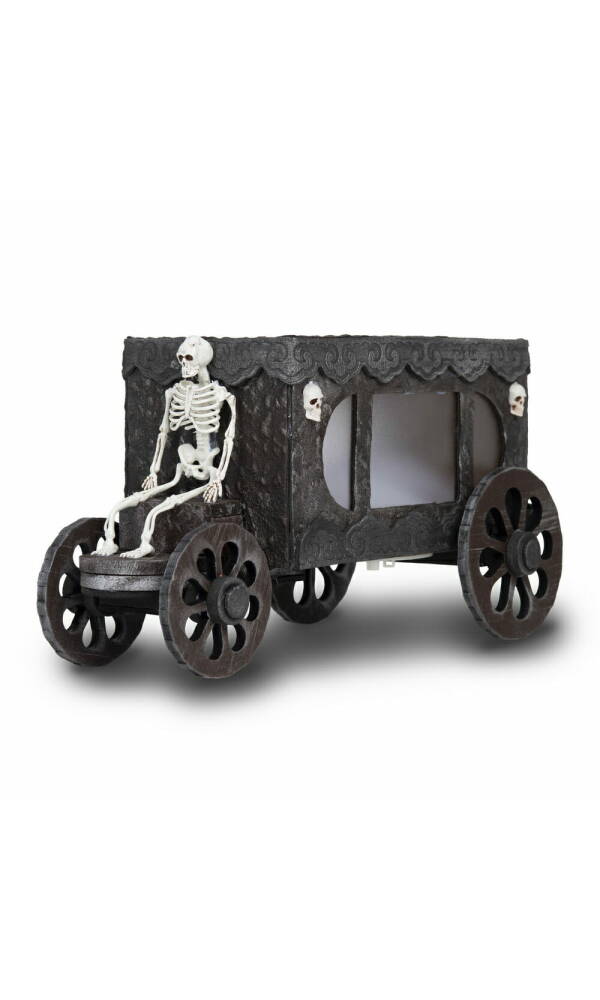 Funeral Carriage With Light & Sound -  18cm x 31cm x 18cm