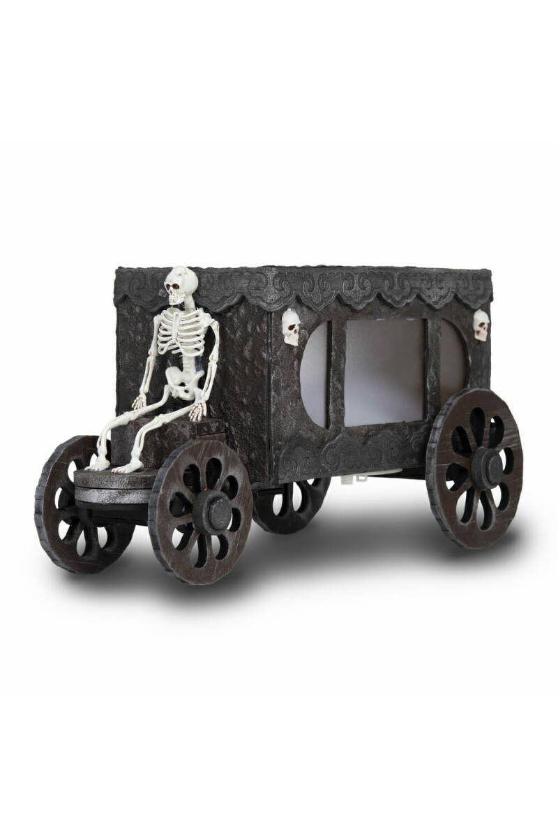 Funeral Carriage With Light & Sound -  18cm x 31cm x 18cm