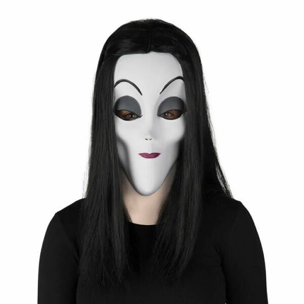 The Addams Family - Morticia Mask with Hair