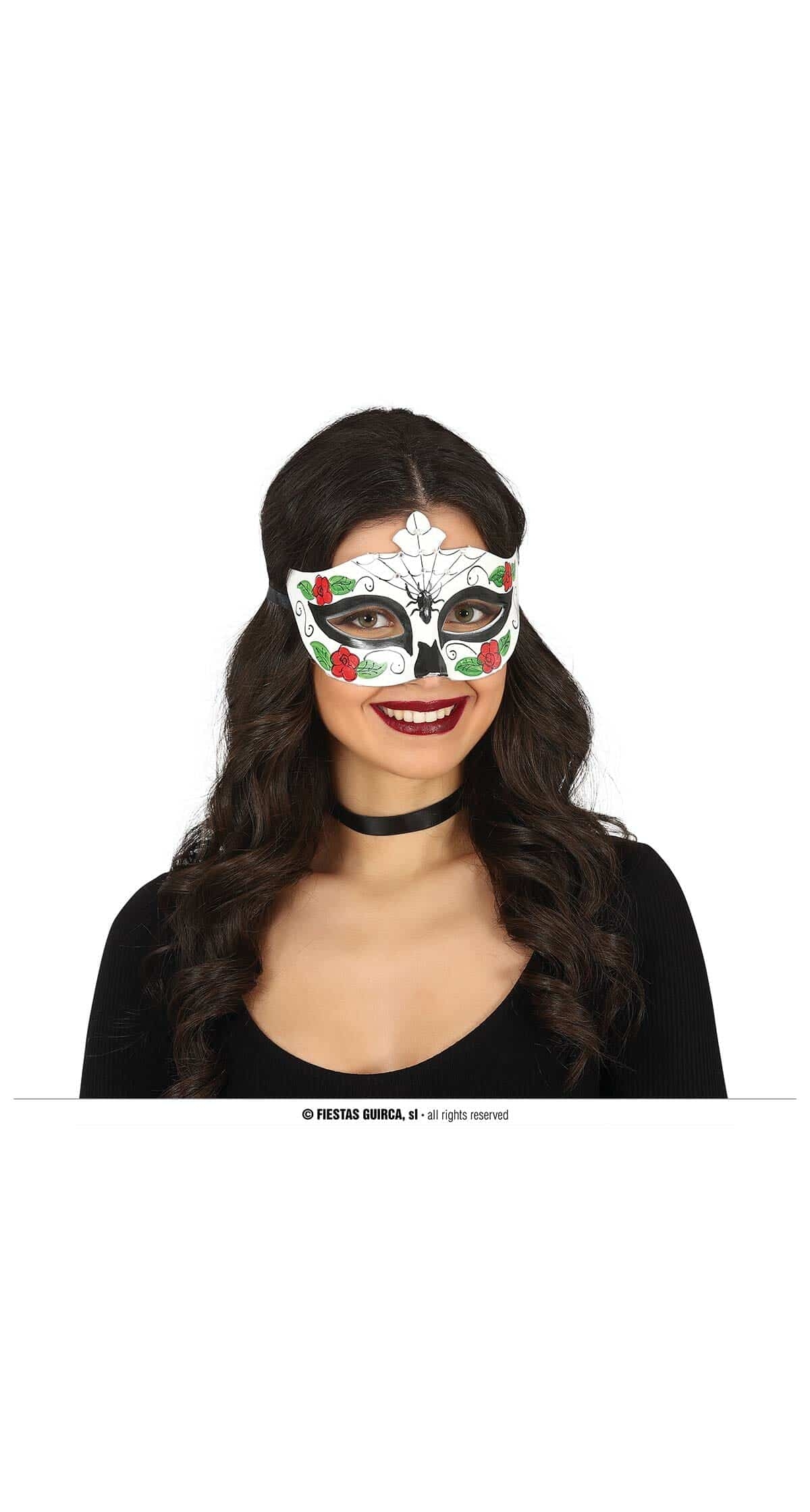 Catrina Mask With Spider - Adult One Size