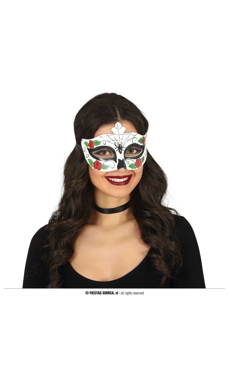 Catrina Mask With Spider - Adult One Size