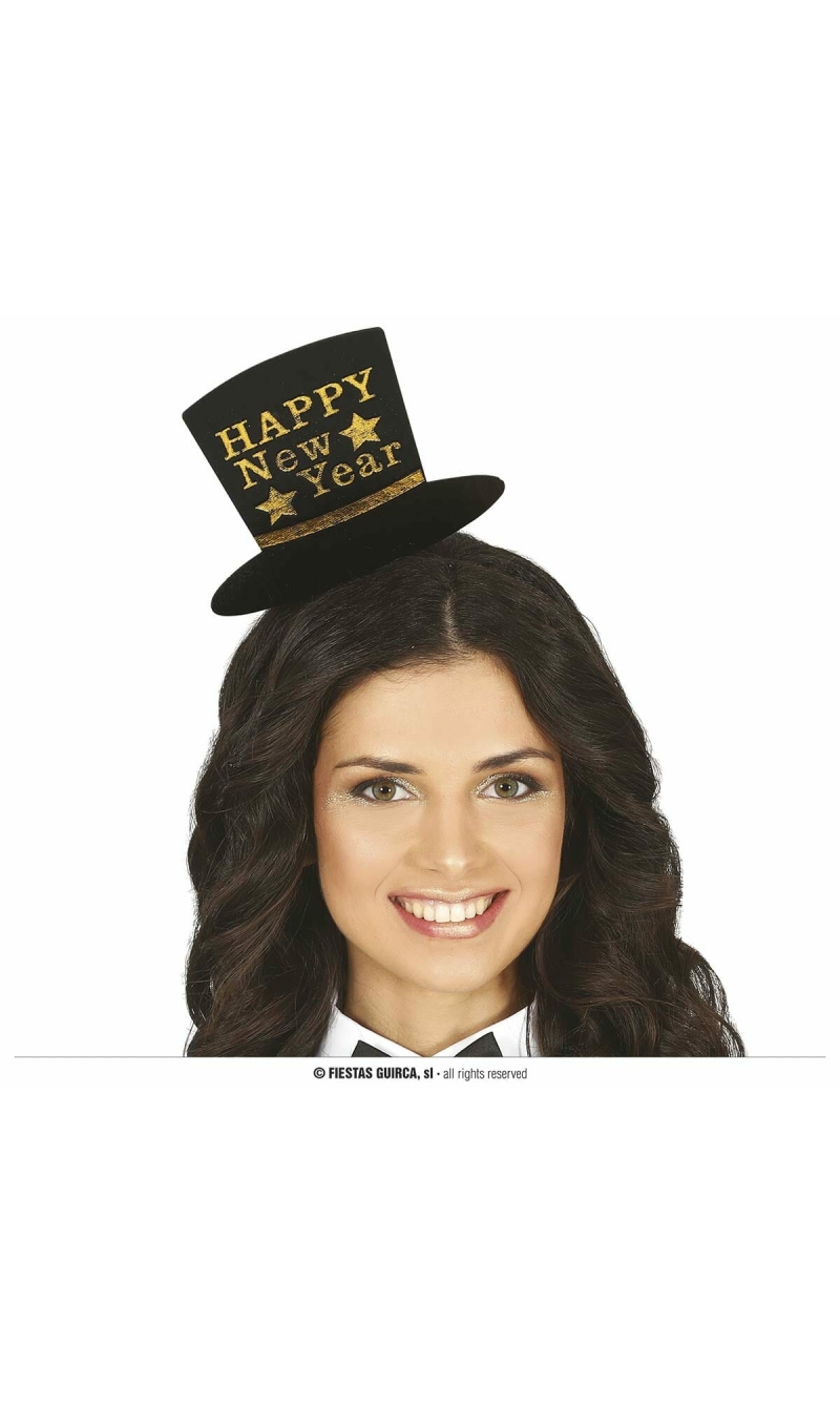 Gold Happy New Year Mini Headband