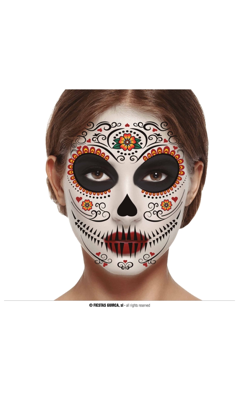 Catrina Face Tattoo 30 x 14cm