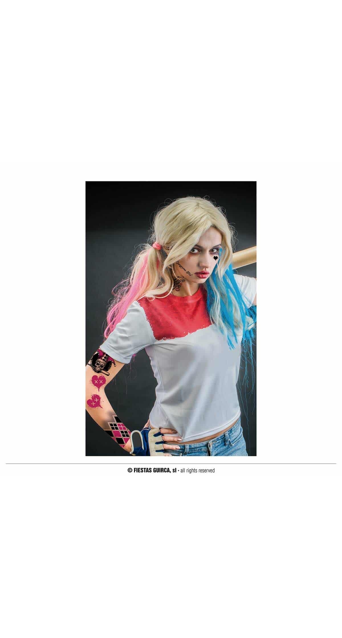 Dangerous Harley Quinn Tattoos 30 x 14cm