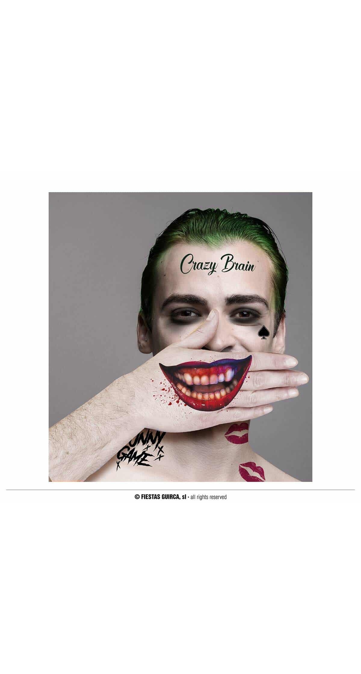 Joker Mr.Smile Tattoos 30 x 14cm