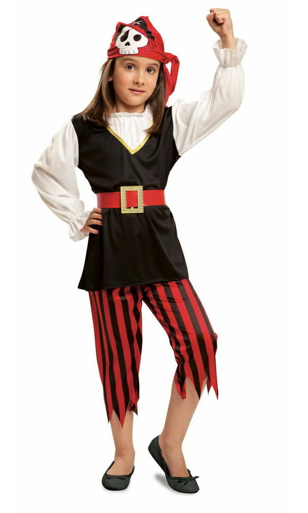 Skull Pirate Girl - Age 3 to 4 Years