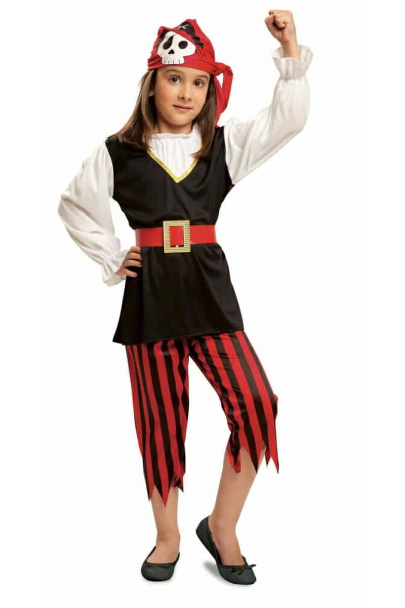 Skull Pirate Girl - Age 3 to 4 Years