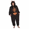 Big Eyes Orange Skeleton - Adult Size Medium / Large