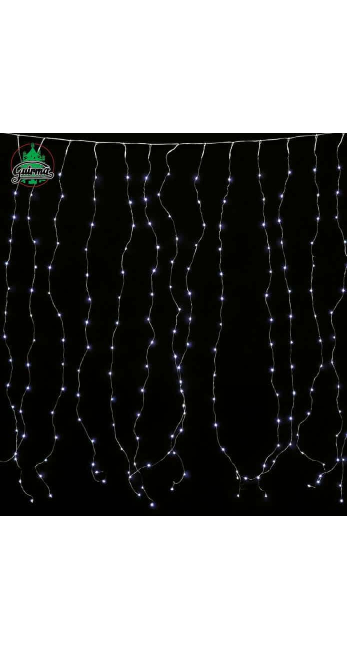Multifunction Curtain Fairy Lights 300 Led Cold White 240v - (2mt x 1.5mt)