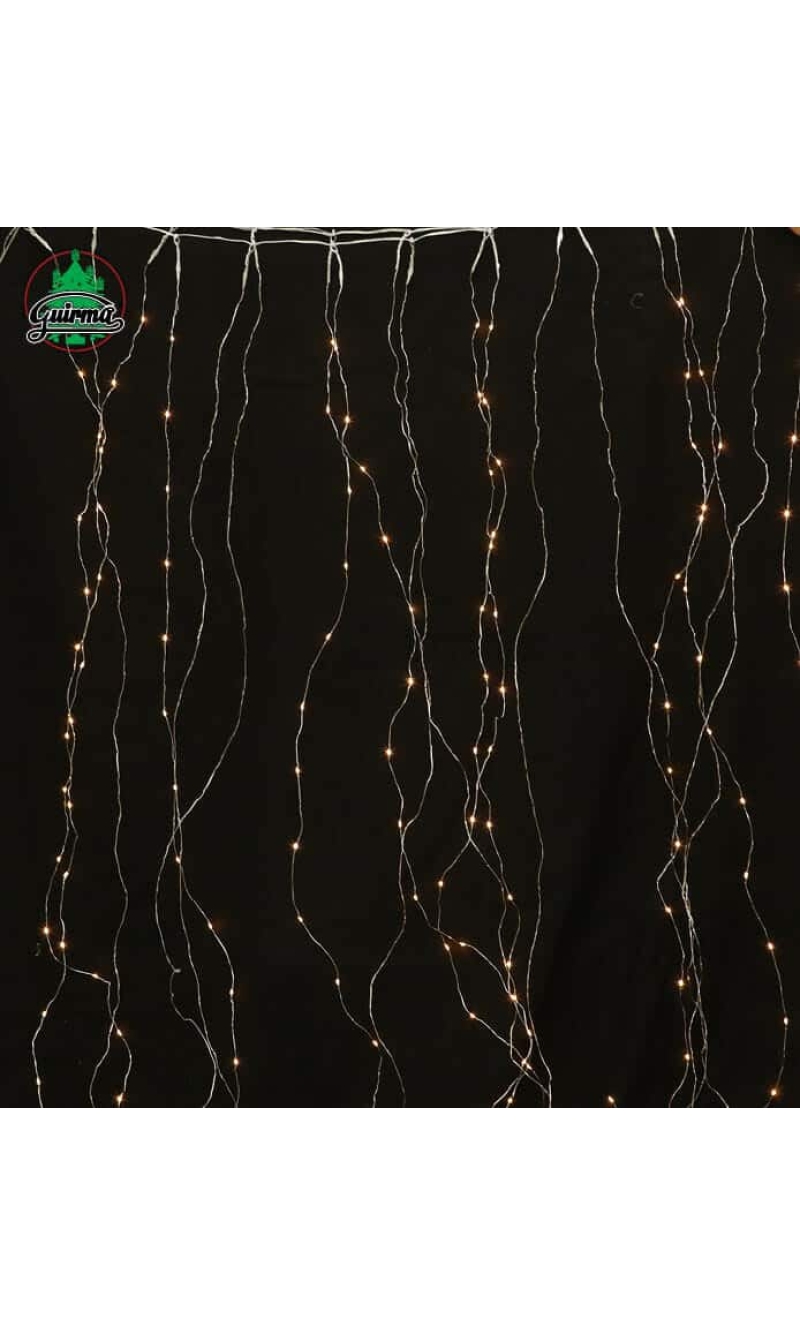 Multifunction Curtain Fairy Lights 300 Led Warm White 240v - (2mt x 1.5mt)