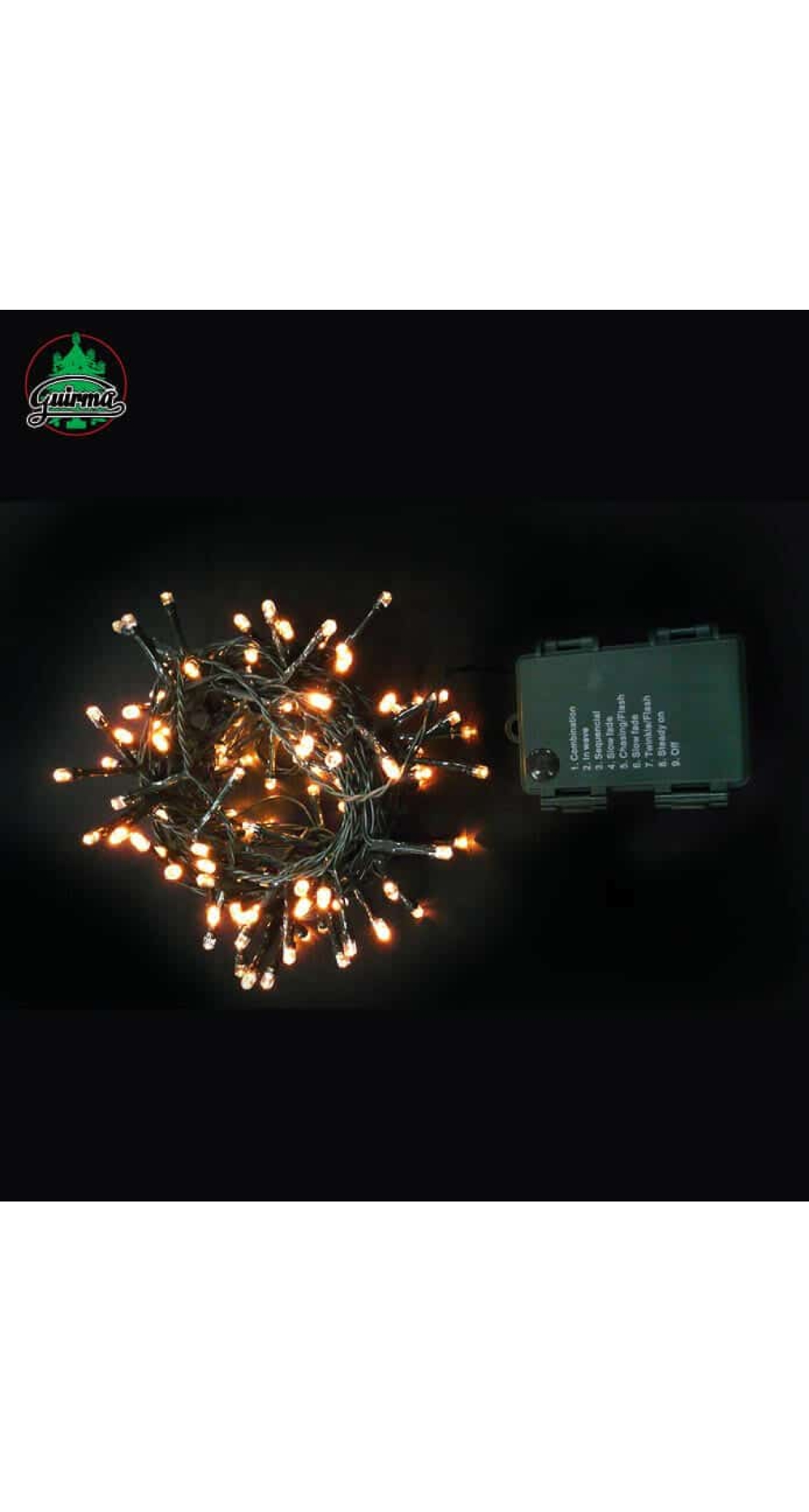 Multifunction 96 Led Warm White Lights With Batteries – 7.2mt