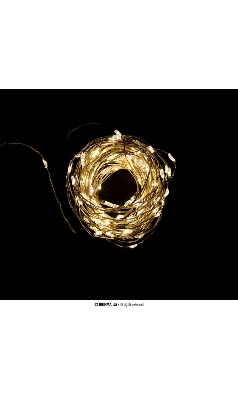 Multifunction 200 Led White Lights With Batteries – 20mt