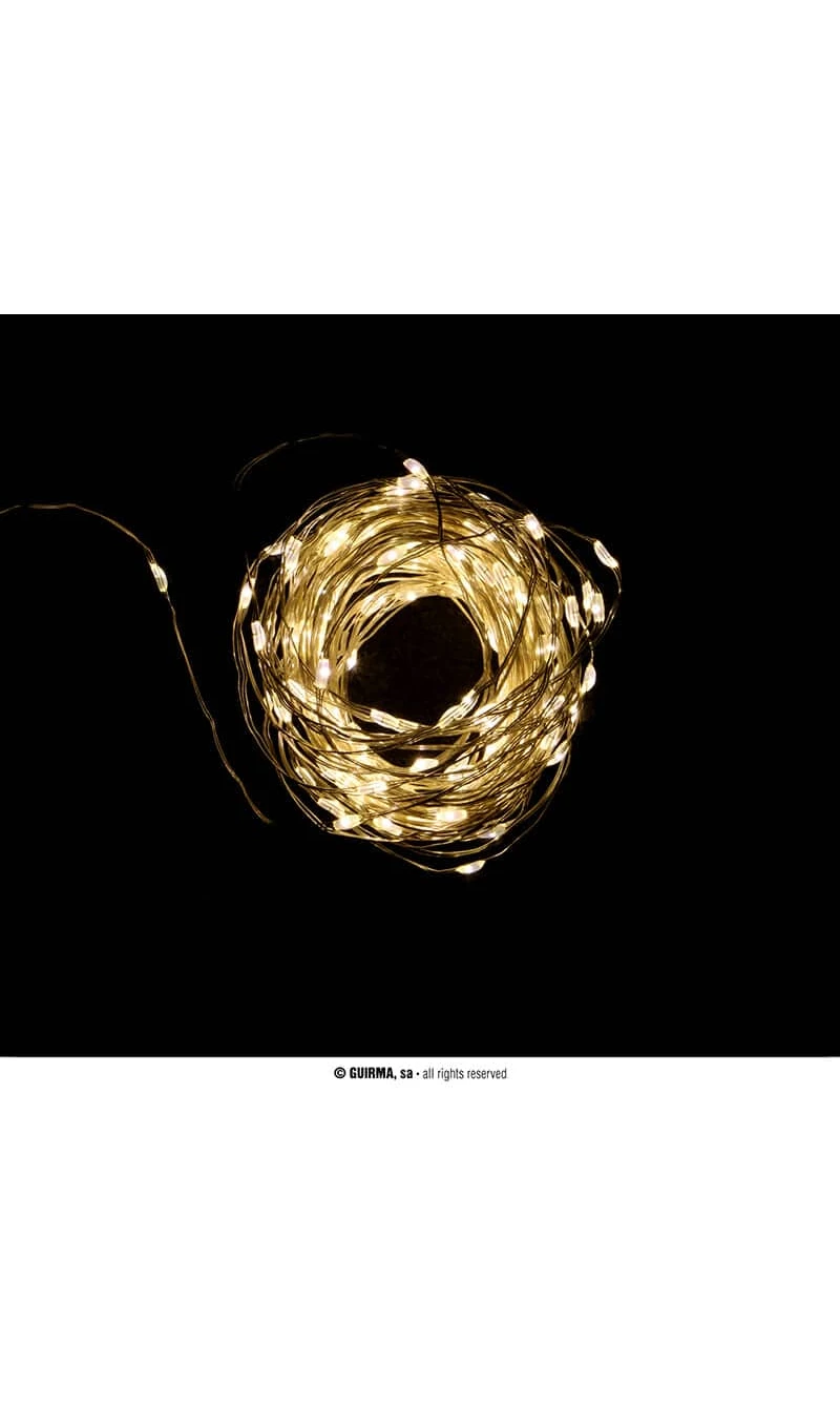 Multifunction 200 Led Warm White Lights With Batteries  – 20mt
