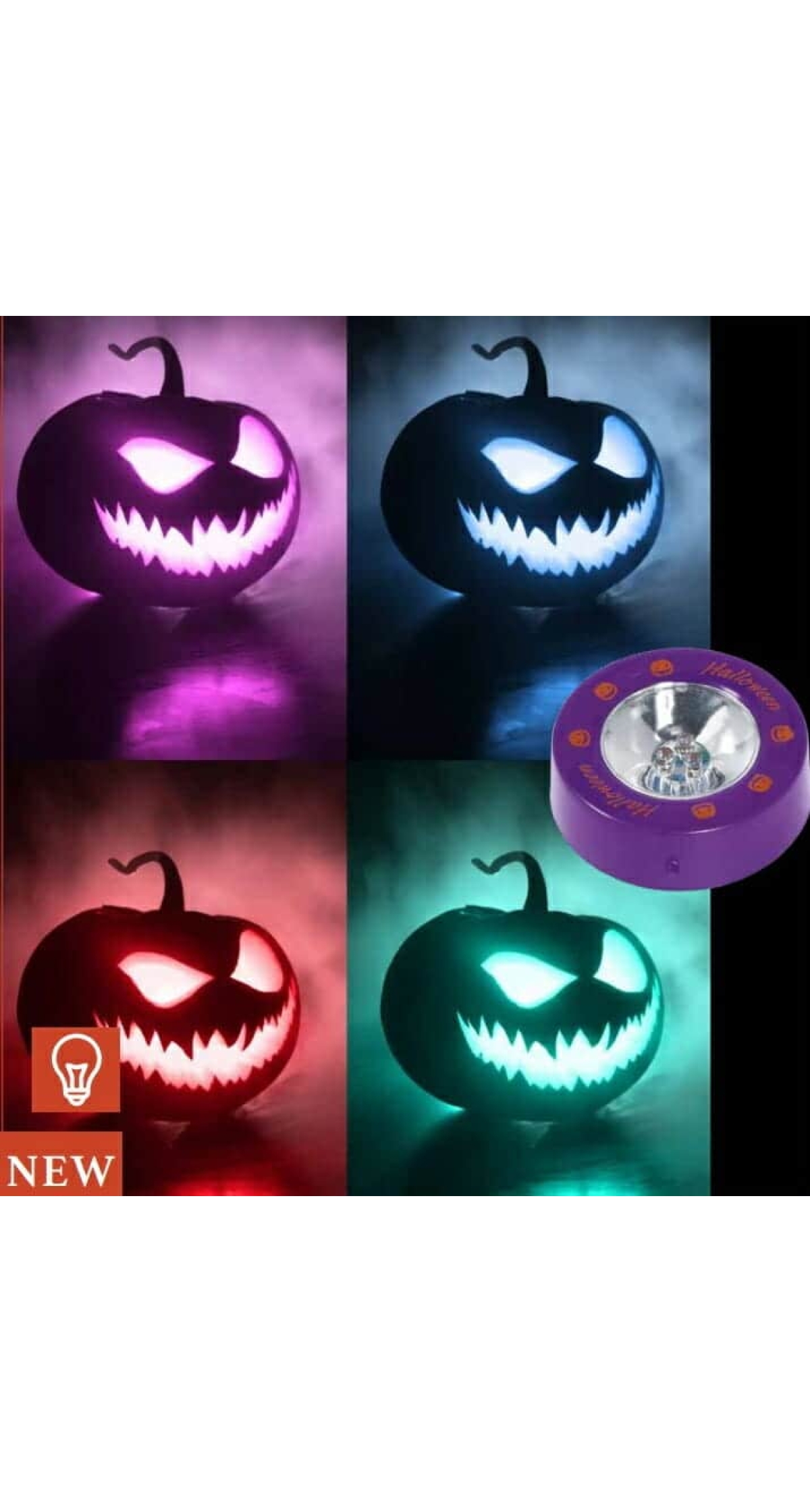 Multicolor Light For Pumpkin (6.6cm)