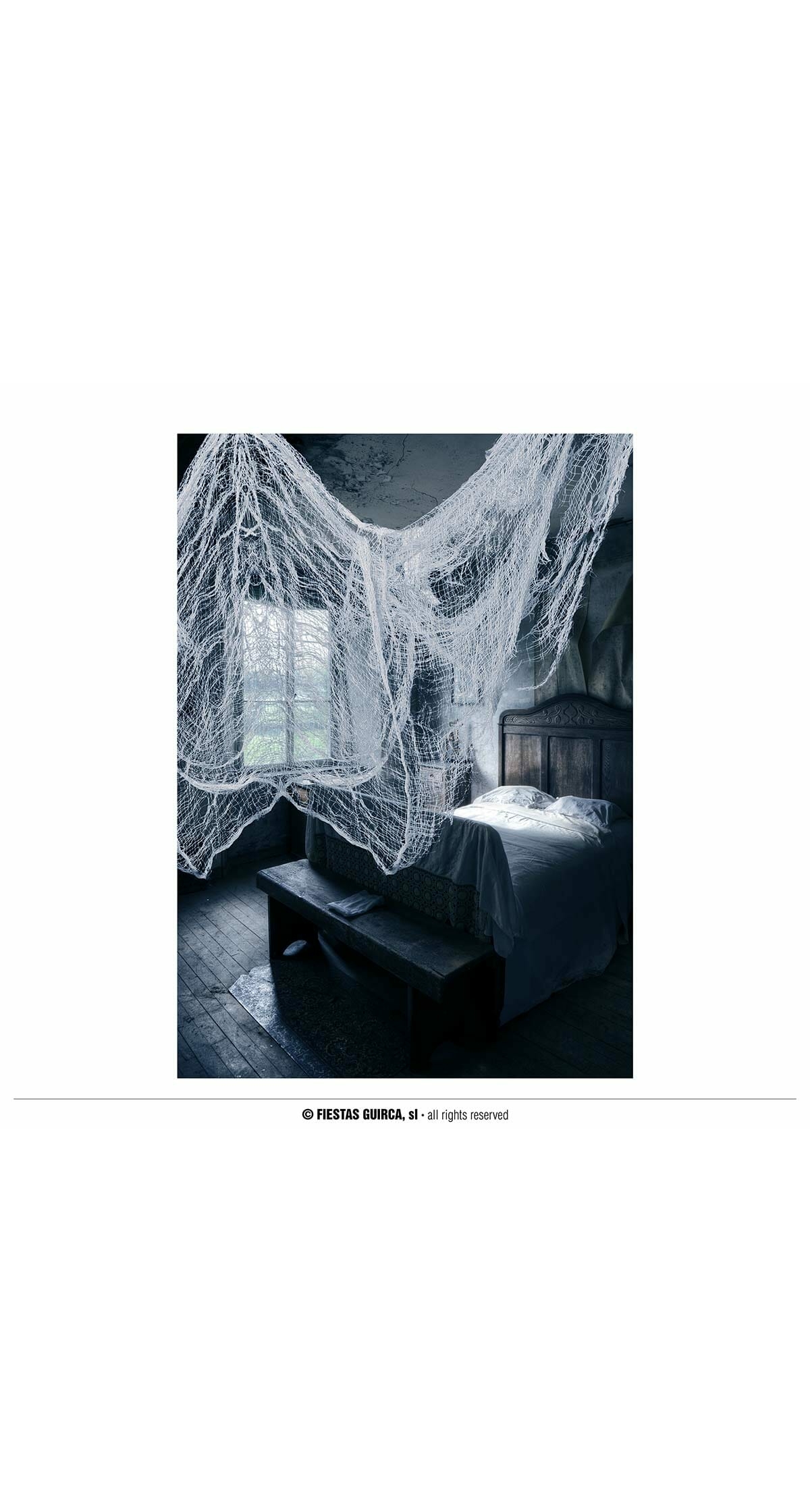 Halloween White Fabric – 76 x 228cm