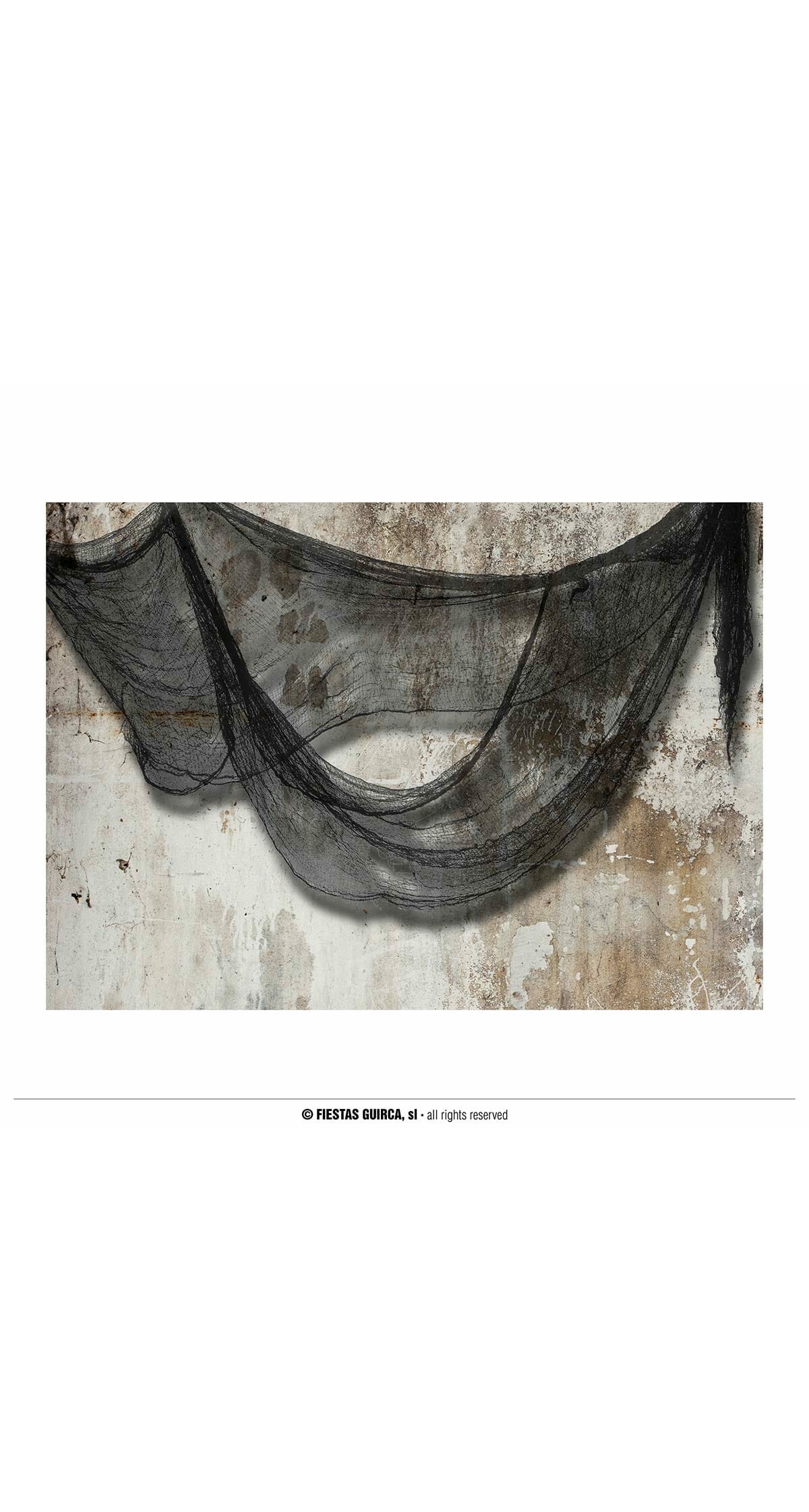 Halloween Grey Fabric - 76 x 228cm