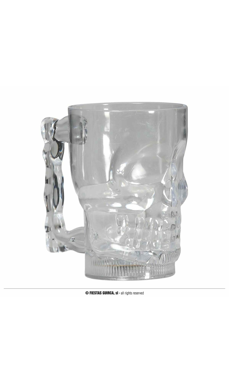 Skull Jar With Light 700ml - 10x14cm