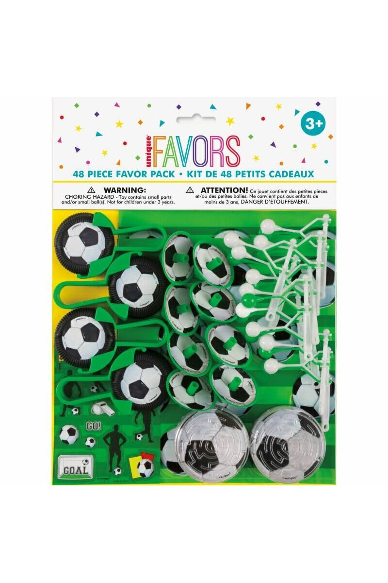 Football Party Favor Pack - 48pcs