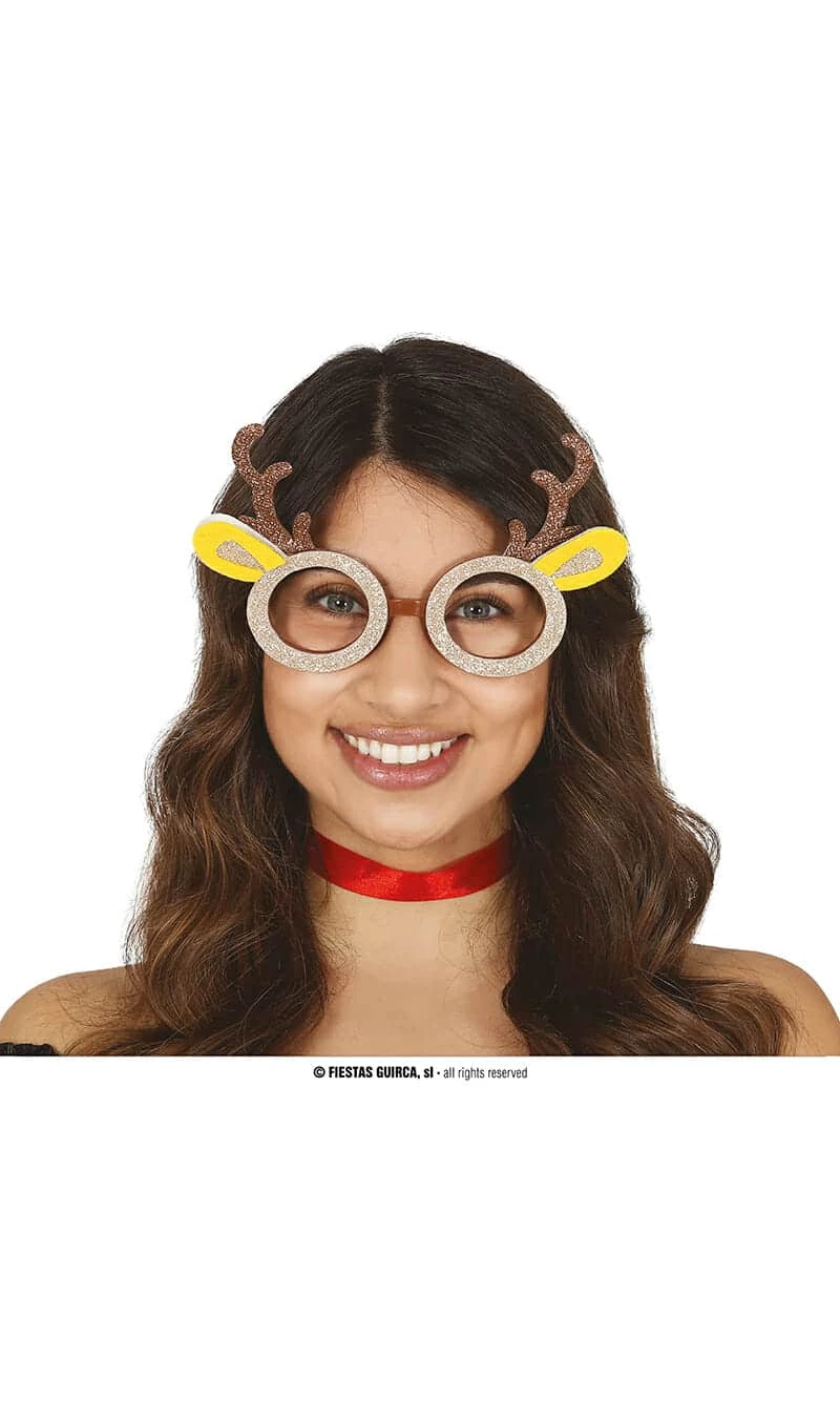 Christmas Reindeer Glasses
