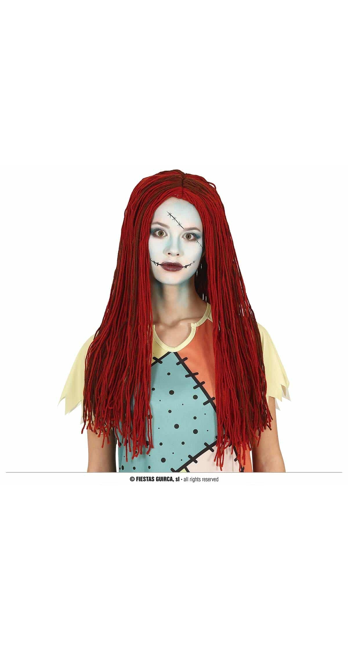 Rag Doll Wool Chestnut Wig - Adult One Size