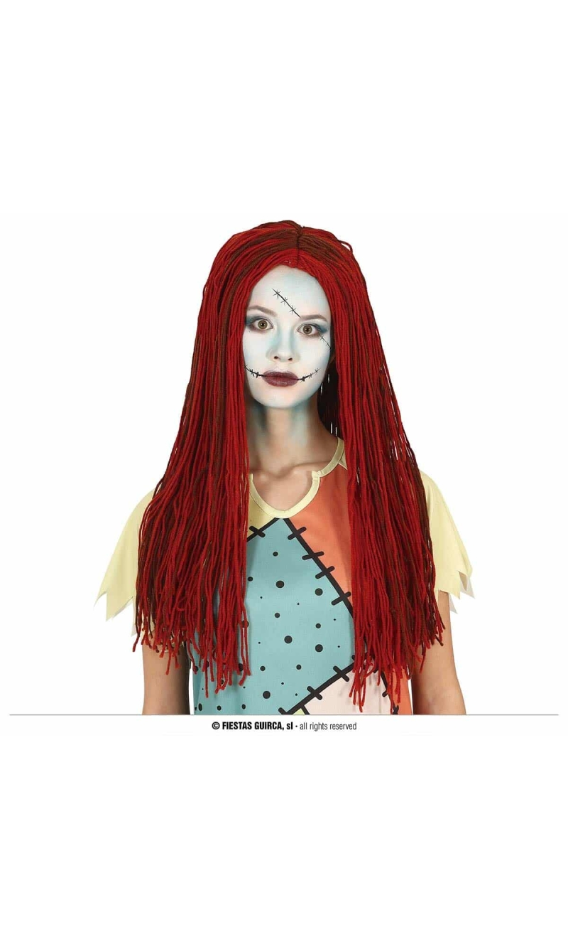 Rag Doll Wool Chestnut Wig - Adult One Size