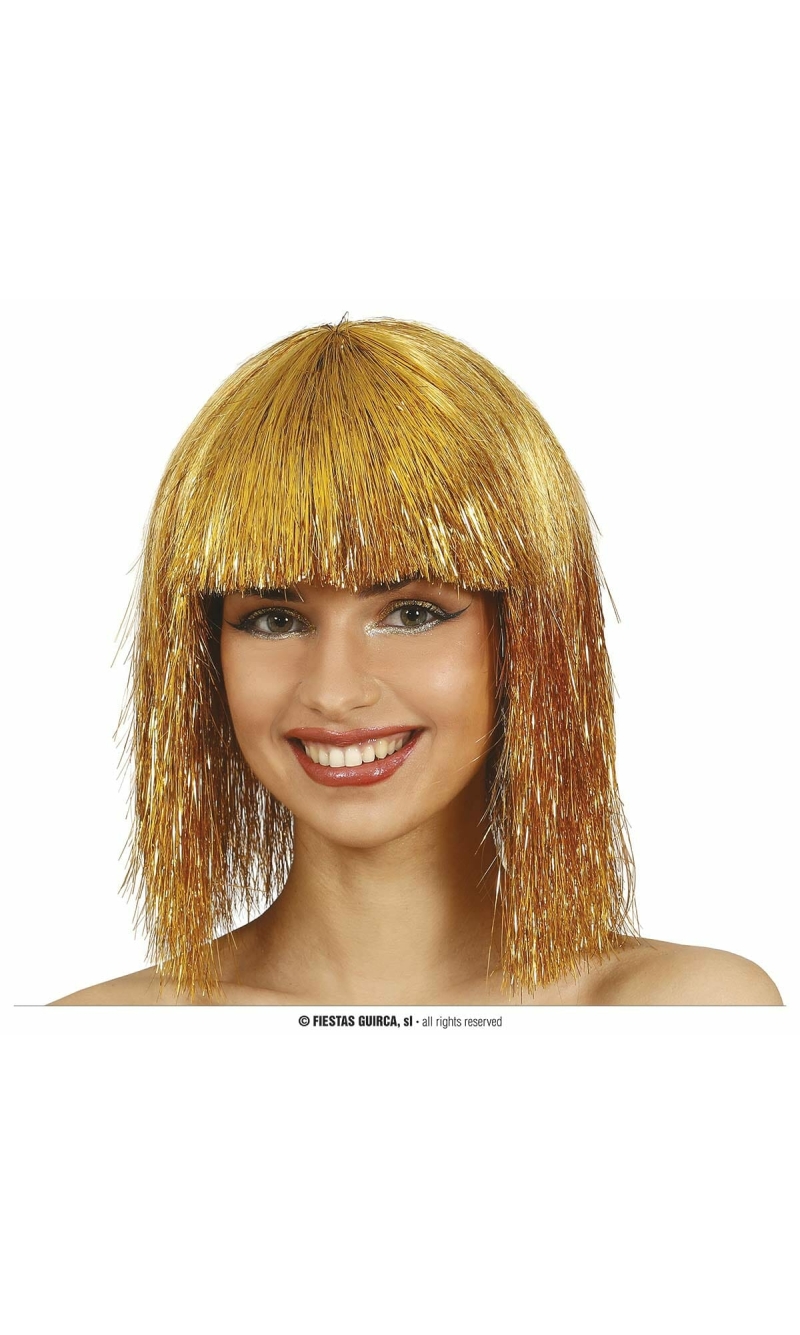 Gold Medium Hair Wig - Adult One Size