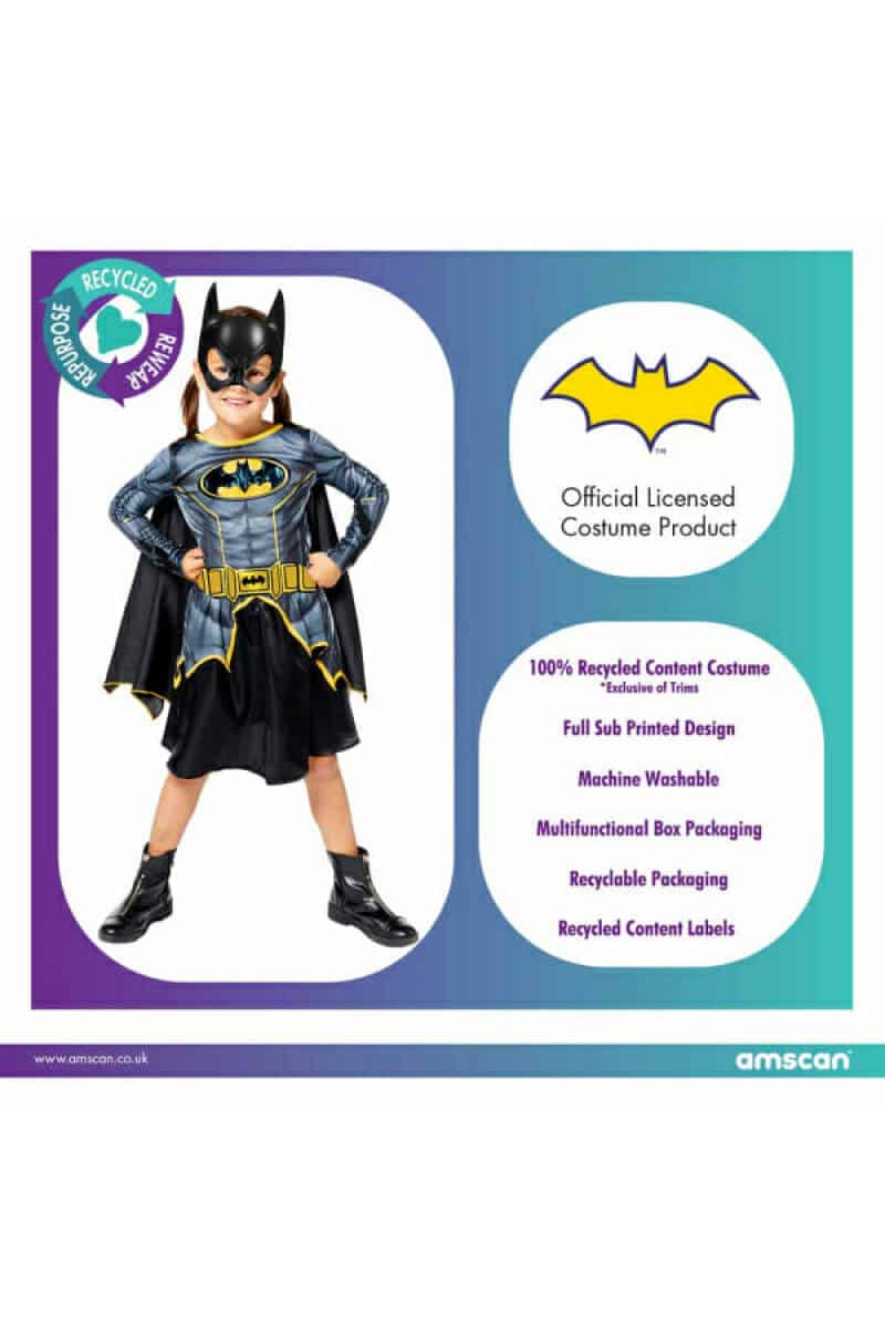 Child Costume Sustainable Batgirl 4-6 yrs