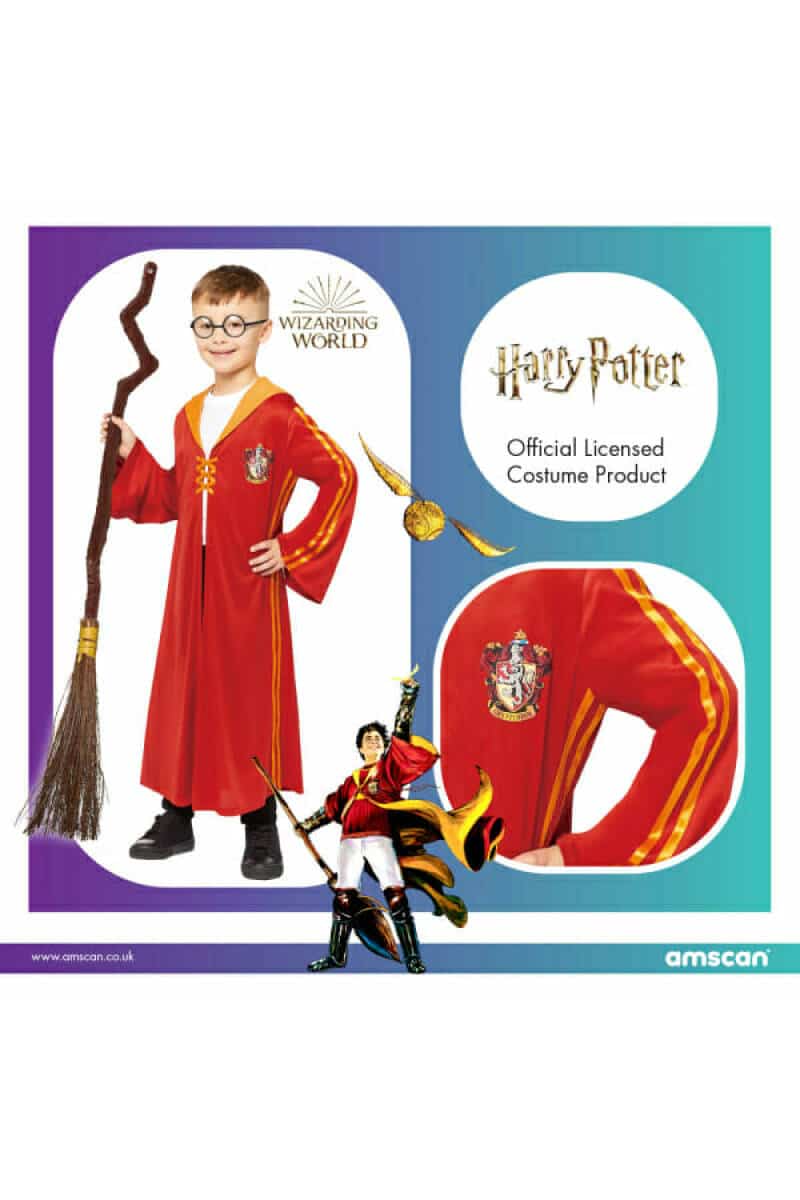 Official Licensed (Harry Potter) Gryffindor Quidd Robe - Age 8 to 10 Years