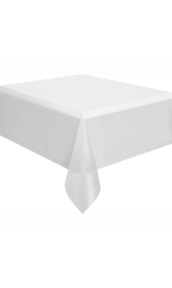 Rectangular Plastic Table Cover (54"x108") - Clear