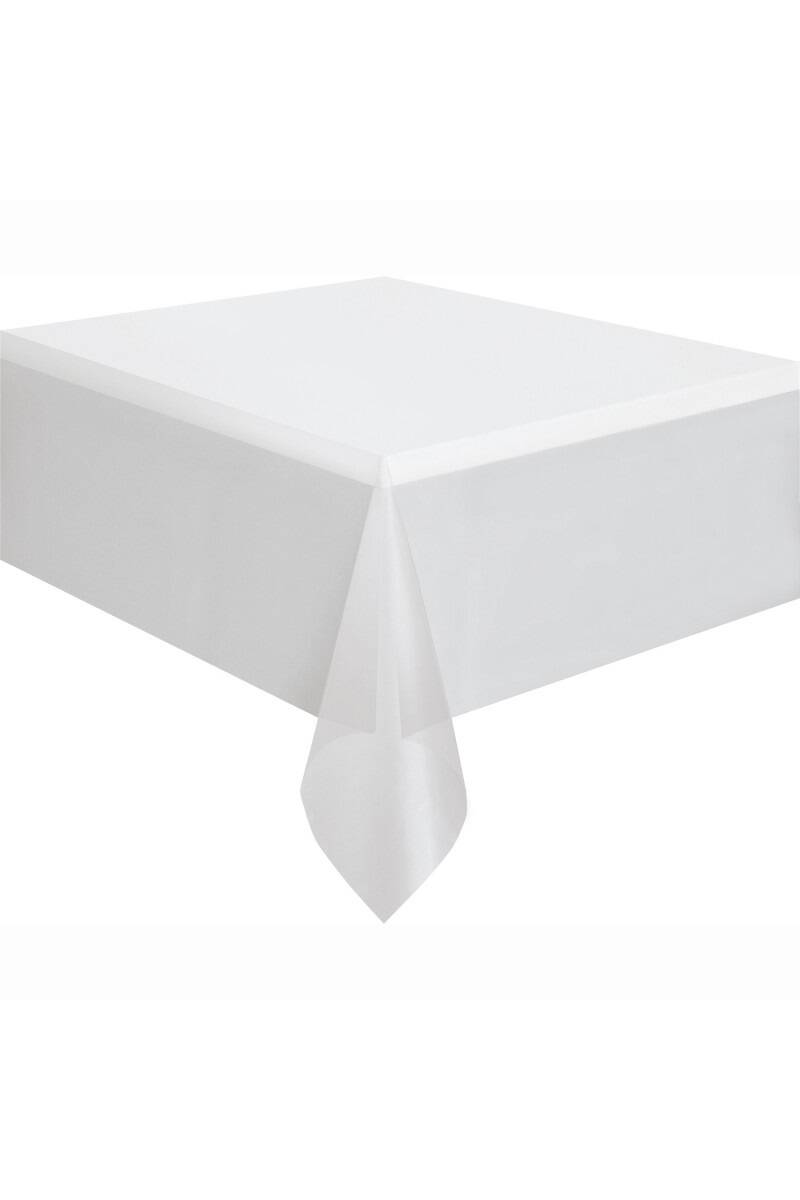 Rectangular Plastic Table Cover (54"x108") - Clear