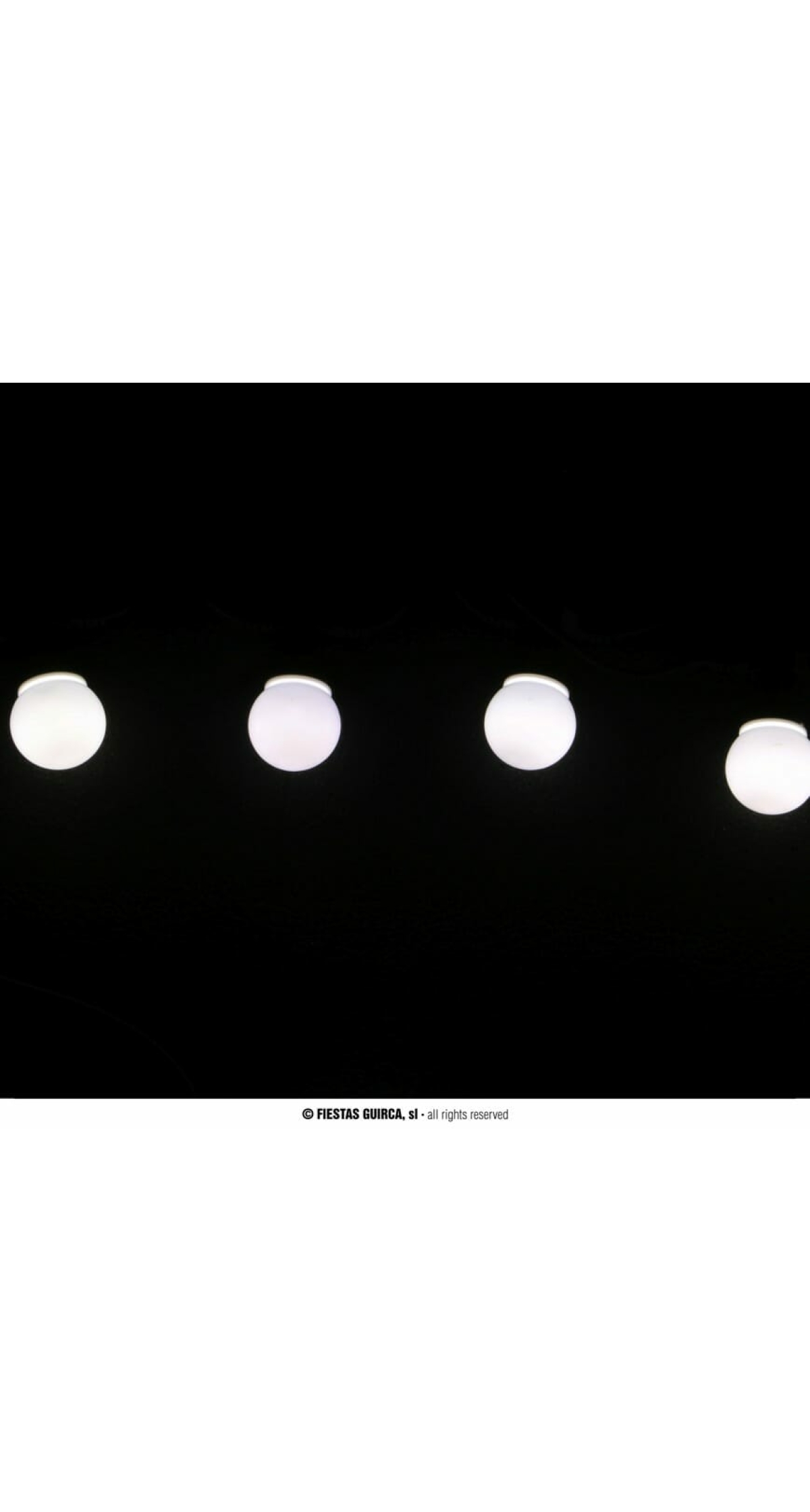 Garland 4.5mt with 10 x White Bulbs IP44 (Indoor / Outdoor)