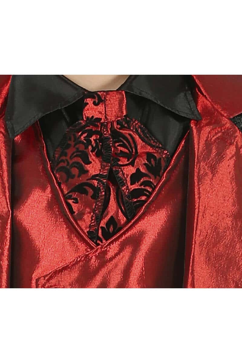 Elegant Red & Black Vampire Boy - Age 7 to 9 Years