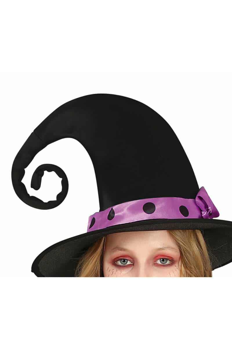 Glittery Purple Witch Girl - Age 7 to 9 Years