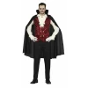 Classic Vampire Man with Cape - Adult Size Large (42-44)