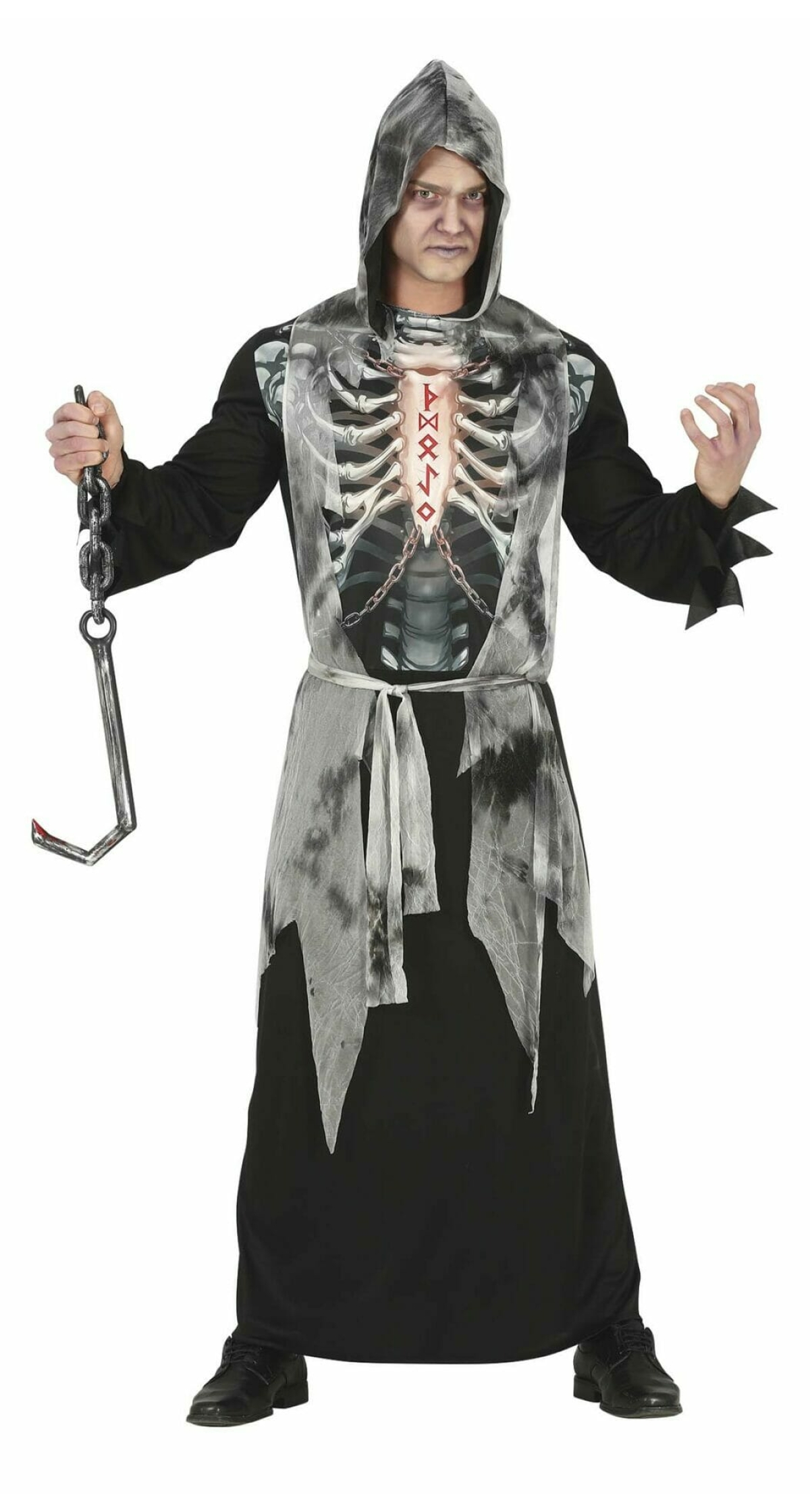 Hooded Skeleton - Adult Size Large (42-44)