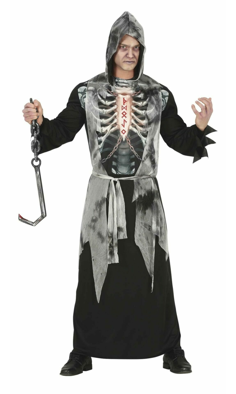 Hooded Skeleton - Adult Size Large (42-44)