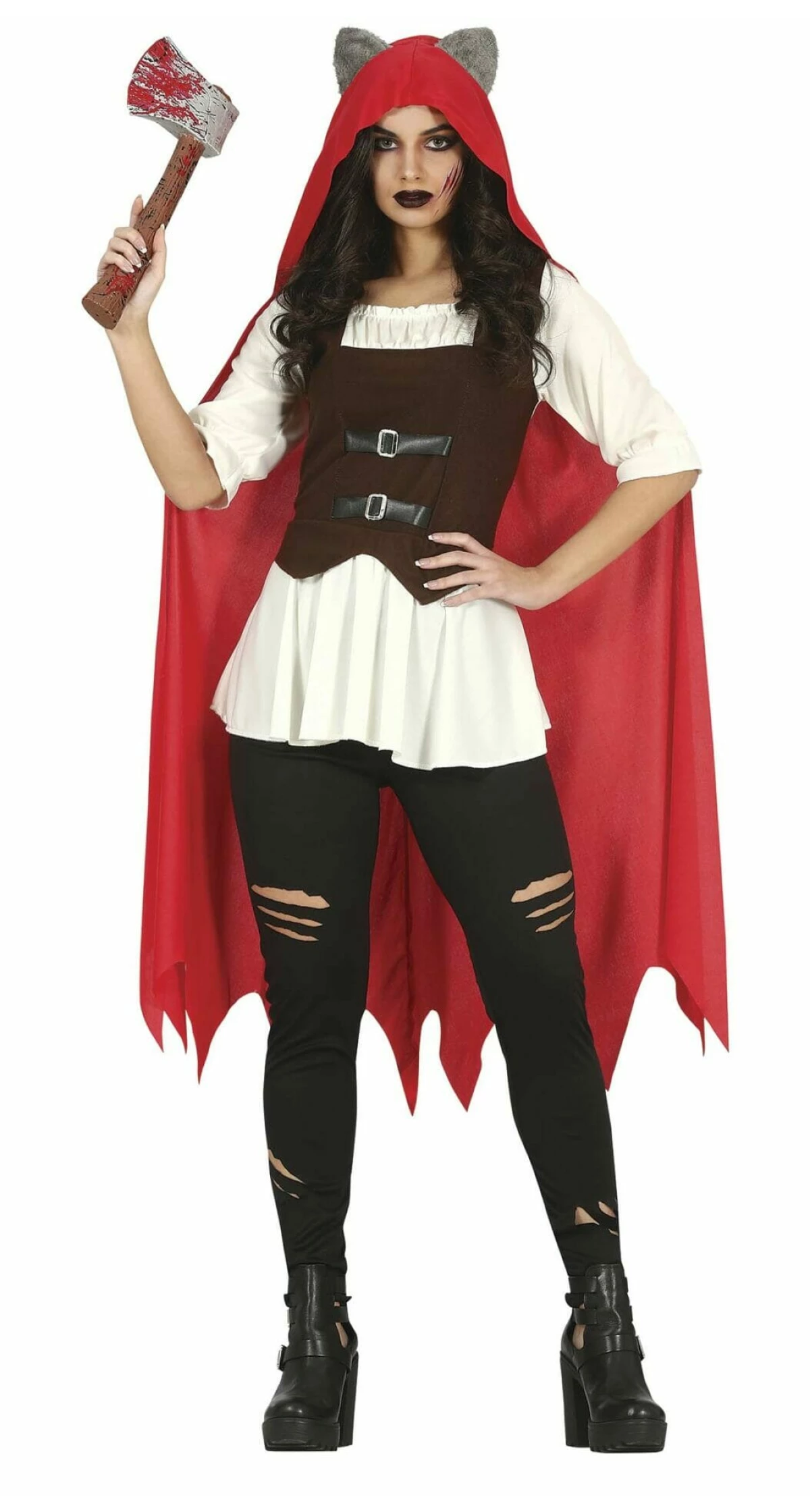 Little Red Riding Hood Wolf Adult Woman - Adult Size L 14-16