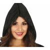 Satanic Priestess Lady Black & Red Hooded Dress - Adult Size Large (14-16)
