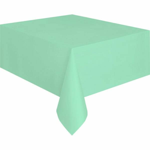 Rectangular Plastic Table Cover (54"x108") - Mint
