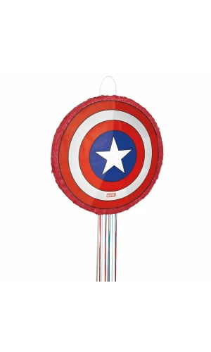 Captain America Shield 3D Pinata - 45.72 x 8.89 x 45.72cm