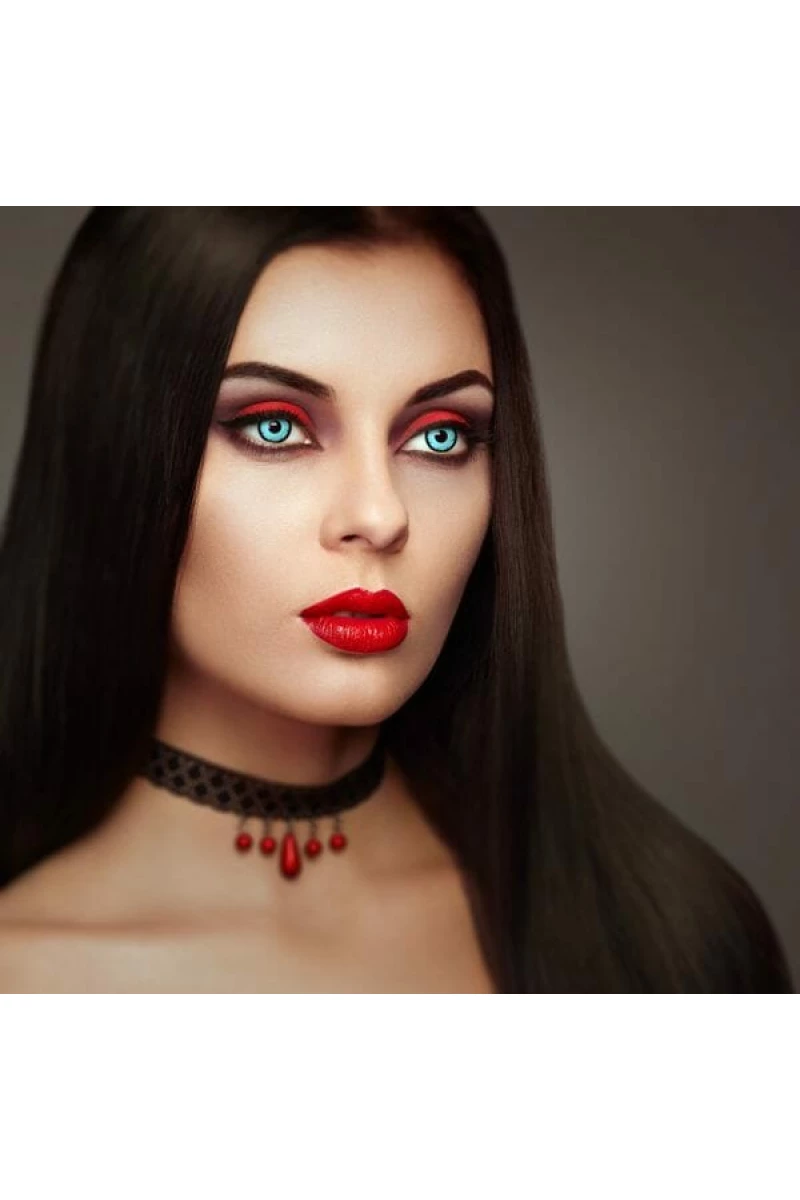 Contact Lenses Blue Vampire (1 Pair) - 12 Month Use