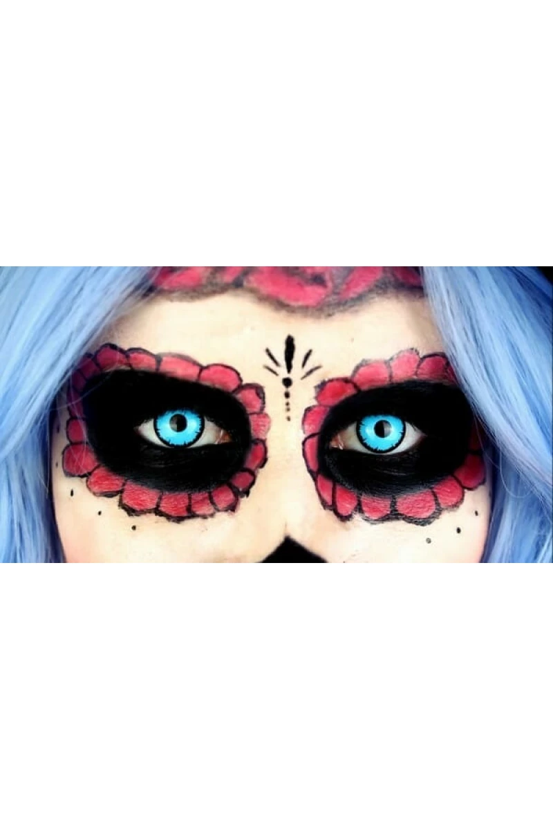 Contact Lenses Blue Vampire (1 Pair) - 12 Month Use