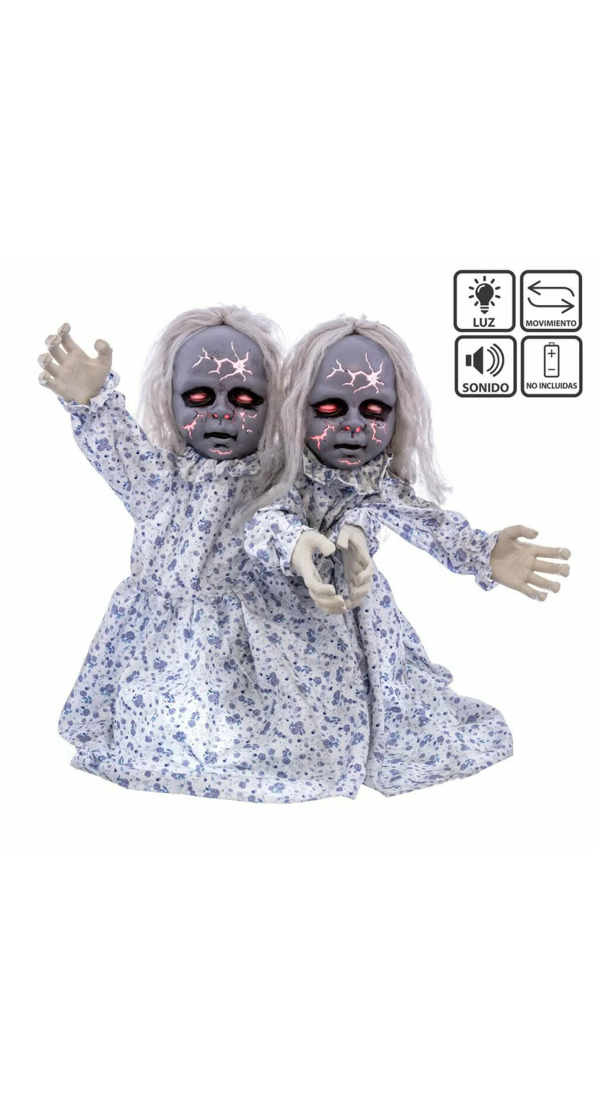 Twin Doll with Light, Sound & Movement - 50x20x85cm