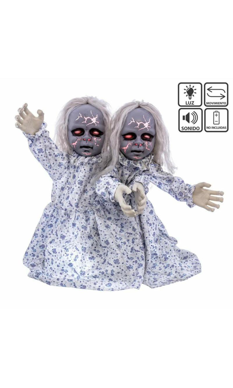 Twin Doll with Light, Sound & Movement - 50x20x85cm