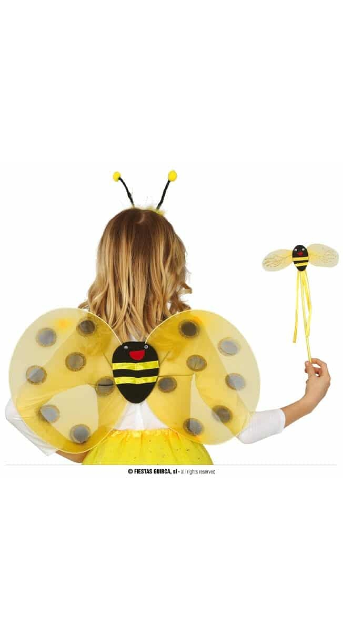 Little Bee Wings 54x34cm With Headband & Wand