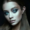 Contact Lenses Blue Vampire (1 Pair) - 12 Month Use